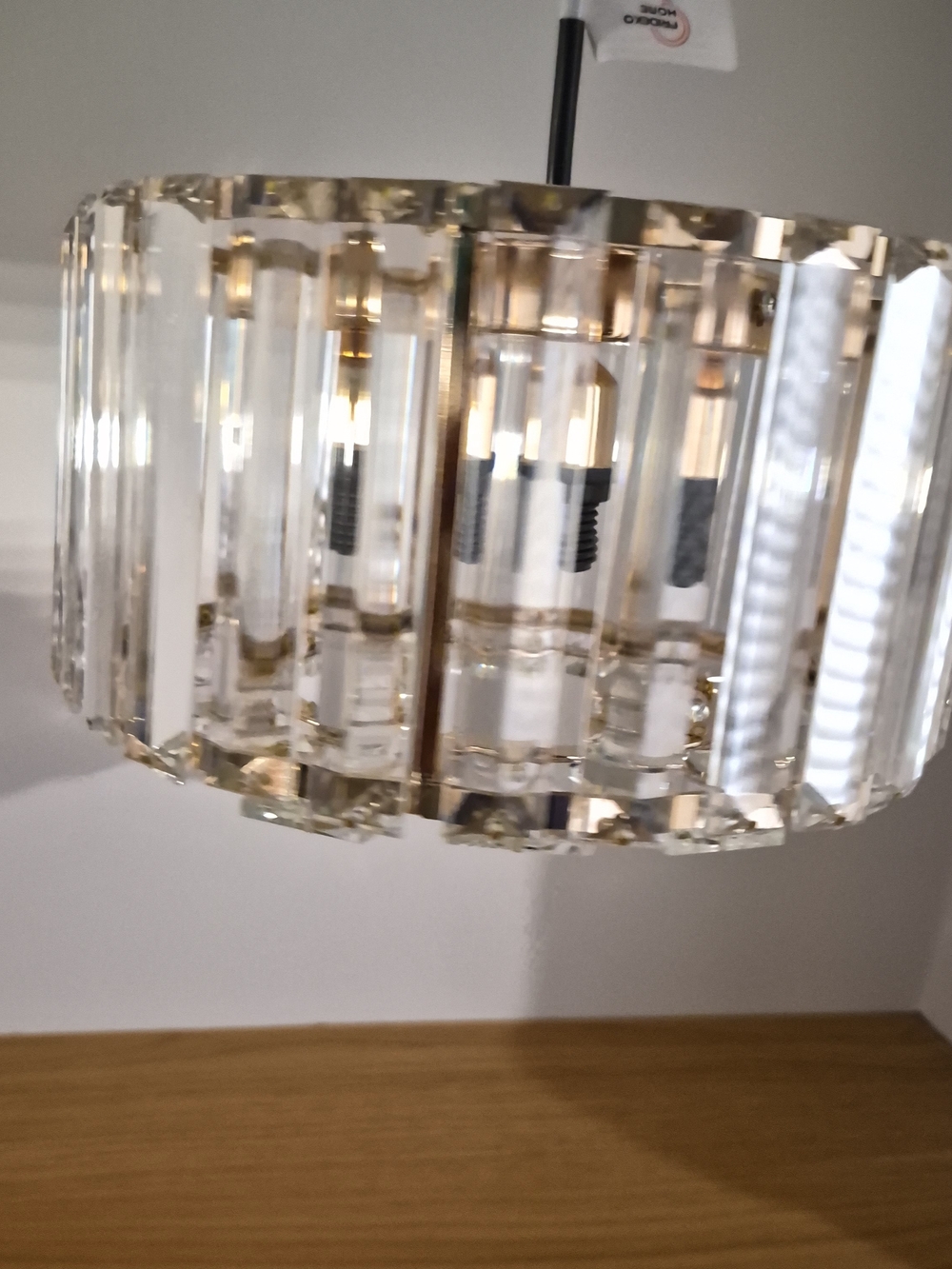​Modern Crystal Flush Mount Ceiling Light Gold Drum Chandelier Fixture NIB - Picture 8 of 14